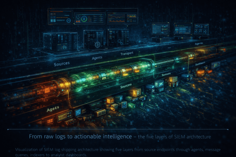 SIEM Log Shipping Architecture: From Agent to Dashboard at Scale