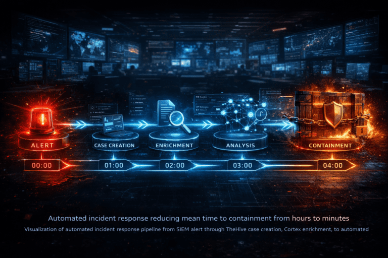 Incident Response Automation with TheHive and Cortex: From Alert to Containment in Minutes